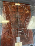 #1533 feathered claro walnut instrument set