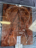 #1652 curly claro walnut Instrument set