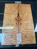 #1840 quilted maple Instrument set