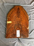 #1574 feathered claro walnut Instrument set