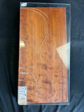 #2087 curly redwood Instrument billet