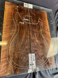 #1591 curly Bastogne walnut Instrument set