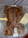 #1635 curly claro walnut Instrument set