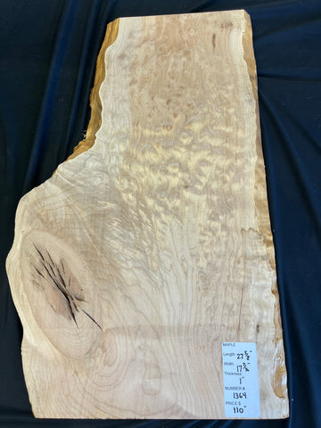 #1364 Quilted Maple Craft Wood