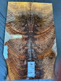 #1580  feathered Bastogne walnut Instrument set