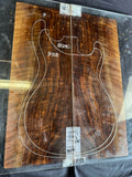 #1590 curly Bastogne walnut Instrument set
