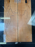 #1900 curly maple Instrument set