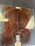 #1535 feathered claro walnut Instrument set