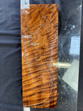 #1566 curly redwood Instrument billet