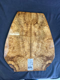#1548 curly Myrtle wood burl Instrument set
