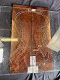 #1648 exotic grade curly walnut Instrument set