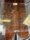 #1640 figured walnut back/side set