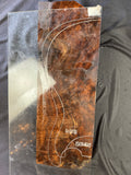 #1571 claro burl black walnut Instrument billet