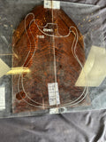 #1574 feathered claro walnut Instrument set