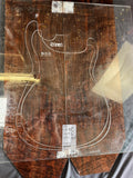#1639 figured walnut back/side set