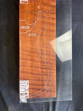 #2085 curly redwood Instrument billet