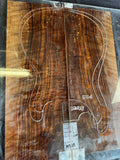 #1589 curly Bastogne walnut Instrument set