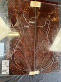 #1541 feathered claro walnut Instrument set