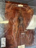 #1536 figured claro walnut Instrument set