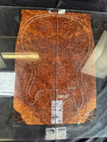 #1710 redwood Burl Instrument set