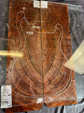 #1646 exotic grade curly walnut Instrument set