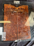 #1705 redwood burl Instrument set