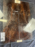 #1532 curly Bastogne walnut instrument set