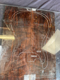 #1638 figured walnut back/side set