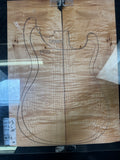 #1858 curly maple Instrument set