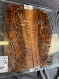 #1590 curly Bastogne walnut Instrument set