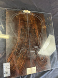 #1532 curly Bastogne walnut instrument set