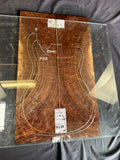 #1648 exotic grade curly walnut Instrument set