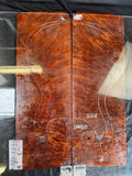 #1816 redwood burl Instrument set