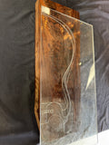 #1486 feathered walnut Instrument billet