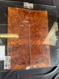 #1713 redwood Burl Instrument set