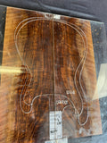 #1590 curly Bastogne walnut Instrument set