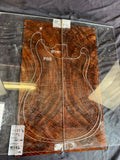 #1645 exotic grade curly walnut Instrument set