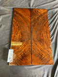 #1643 exotic grade curly walnut Instrument set