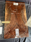 #1649 exotic grade curly walnut Instrument set