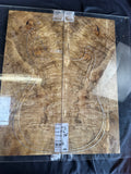 #1699 curly Myrtle burl Instrument set