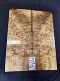 #1756 figured myrtle-wood Instrument set