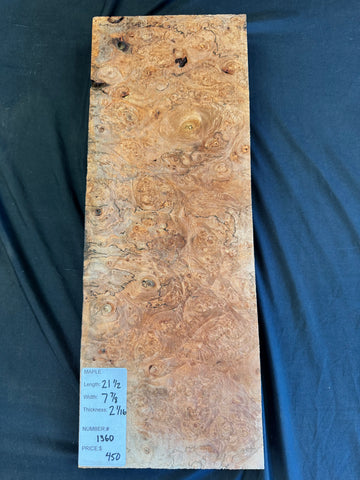 Maple Burl Billet #1360