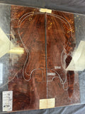 #1533 feathered claro walnut instrument set