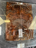 #1577 feathered Bastogne walnut Instrument set