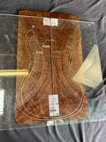 #1646 exotic grade curly walnut Instrument set