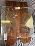 #1641 figured walnut back/side set