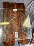 #1638 figured walnut back/side set