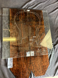 #1638 figured walnut back/side set