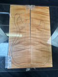 #1825 curly maple Instrument set