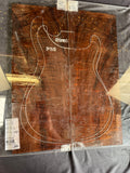 #1651 curly claro walnut Instrument set